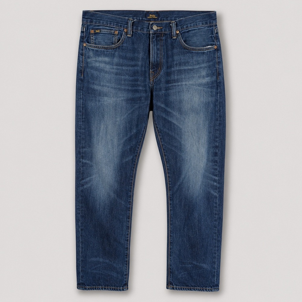 Polo Ralph Lauren Hampton Relaxed Straight Jeans Dark Wash Mens 36x30
